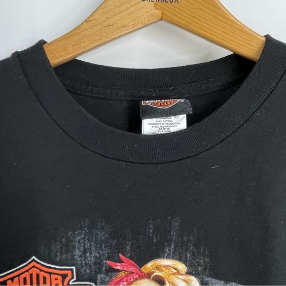Harley-Davidson Motorcycles Shirt Mens Medium Black VA Beach Cute Woman Graphic - Picture 6 of 9